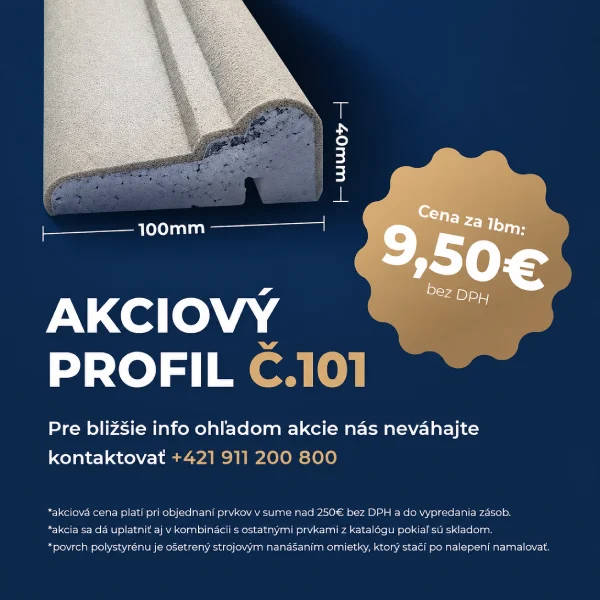 exterierova fasadna lista ozdobna